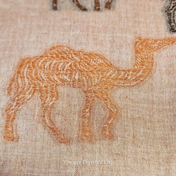 Handwoven Pashmina 100% Cashmere Wrap Shawl Salmon Pink Camel Design India Scarf - Picture 7 of 12